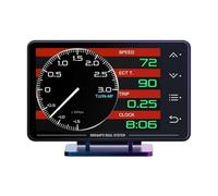 Jauge XS OBD2 + GPS Affichage tête Haute HUD Turbocompressé Huile Eau et température d'huile Compteur de Vitesse Voiture