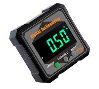 Jauges d'angles numériques multifonctions avec indice IP54 et mesure de haute précision pour la construction professionnel double mode (absolu/relatif)