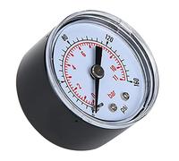 Jauges de Pression Axiales Industrielles à Montage Arrière 1/8 BSPT Manomètre Mécanique pour Air Eau (0-160psi, 0-11bar)