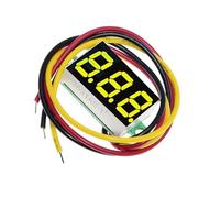 Jauges de tension miniatures de 0,9 cm - Écran facile à lire - Voltmètre numérique pour test de circuit automobile et moto - Voltmètre à trois fils