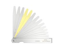 Jauges d'épaisseur amovibles de haute précision effilées en acier inoxydable, règle d'épaisseur en acier inoxydable, outil de mesure