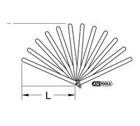 Jauges du jeu radial de piston, 20 lames, 0,05-1 mm KSTOOLS - 3000616