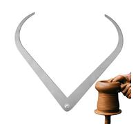 Jauges pour céramique - Outil de modelage de sculptures en acier inoxydable avec pied plié, accessoire pour fournitures pour sculpture et finition, outil de mesure durable pour