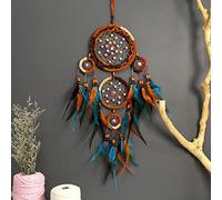 Jauhmui Dream Catcher Indien Attrape-RêVes Plume Attrape-RêVes Fait à La Main avec Plumes Attrape-RêVes De Bricolage Attrapeur De RêVes pour DéCoration Murale, DéCoration, Festival, Cadeau