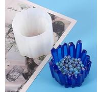 Jauhmui Moule à Chandelier en Cristal Moules en Resine Moule Resine Silicone Moule Cendrier en Cristal Moulle Silicone Bougeoir Candle Holder pour Faire des Chandeliers, Cendriers, Pots De Fleurs