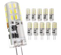 JAUHOFOGEI Ampoule G4 LED 12V, 1 watt (équivalent à Halogene 10W), Lampe LED Spot pour Lumiere Puck, Lustre, Non-dimmable, 12 Volt, Blanc Froid, Pack de 10