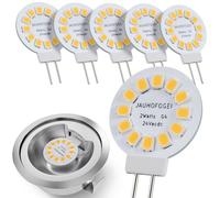 JAUHOFOGEI Ampoule LED G4 Plate Blanc Chaud 24V 28V équivalent Ampoule Halogène JC G4 20W - Mini Ampoule G 4 pour Eclairage Interieur Camping Car RV - Spot Encastrable Halogene 2 Watt G 4 - Lot de 6