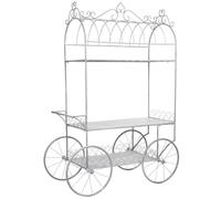 Jaula decoración de metal, gris