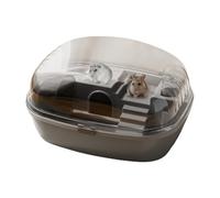 Jaula para Hamster Cage transparente pour le confort des petits animaux | Espaces de vie spacieux Dimensions : 33,98 x 25,4 x 17,87 cm, idéale pour le confort et la visibilité des hamsters