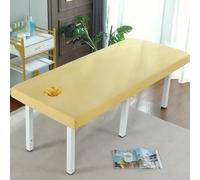 Jaune,70x185cm/2.2x6ft,Couvre Table De Massage Avec Trou D'haleine,Tout-Ronde Enveloppante Spa Traitement De Massage Table Du Lit Cover De Beauté Couvre-Canapés Imperméables