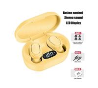 (jaune) écouteurs sans fil E7S TWS Bluetooth avec contr?le, casque de sport étanche et microphones