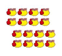 Jaune Étiquette de Prix Autocollante en Papier 50 Pièces | Surface Écrivable, Visibilité Renforcée, Usage Marché, pour Fruits, Rayons et Petites Boutiques