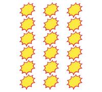 Jaune Étiquette de Prix Papier 60 Pièces D’explosion | Affichage Pratique, Écriture du Tarif Facile, Usage en Magasin et Supermarché, Papier Jaune