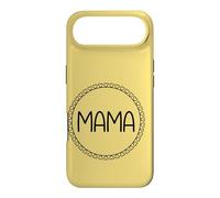 Jaune - Mama Couronne de cœur Minimaliste Circulaire Amour Coque pour iPhone Air