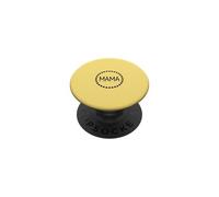 Jaune - Mama Couronne de cœur Minimaliste Circulaire Amour PopSockets PopGrip Adhésif