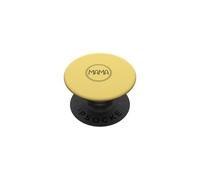 Jaune - Mama Couronne de cœur Minimaliste Circulaire Amour PopSockets PopGrip Adhésif