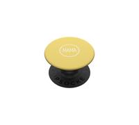 Jaune - Mama Couronne de cœur Minimaliste Circulaire Amour PopSockets PopGrip Adhésif
