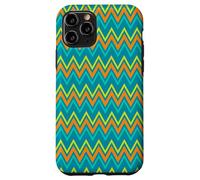 Jaune, Orange, Bleu, Lignes Zigzag, Dinosaures, Dinosaures géométriques Coque pour iPhone 11 Pro