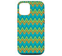 Jaune, Orange, Bleu, Lignes Zigzag, Dinosaures, Dinosaures géométriques Coque pour iPhone 12/12 Pro