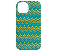 Jaune, Orange, Bleu, Lignes Zigzag, Dinosaures, Dinosaures géométriques Coque pour iPhone 14