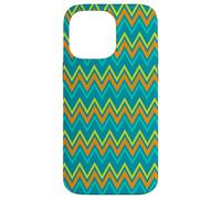 Jaune, Orange, Bleu, Lignes Zigzag, Dinosaures, Dinosaures géométriques Coque pour iPhone 14 Pro Max