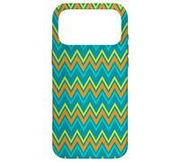 Jaune, Orange, Bleu, Lignes Zigzag, Dinosaures, Dinosaures géométriques Coque pour iPhone 17 Pro Max
