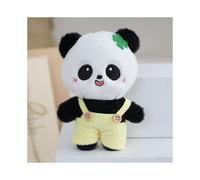 (Jaune) porte-jarretelles de pantalon Panda en peluche porte-clés décoration de sac pendentif cadeau
