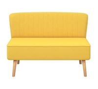 Jaune SOFA - PHSH - Canapé 117x55,5x77 cm Tissu Jaune C7