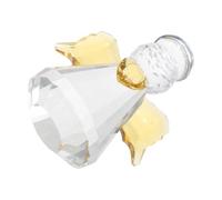 Jaune Statuette Élégante Cristal Ange, Décoration Cœur Bureau Table