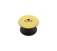 Jaune - Symbole cœur « Mama Infinity » - Amour Minimaliste PopSockets PopGrip Adhésif