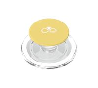 Jaune - Symbole cœur « Mama Infinity » - Amour Minimaliste PopSockets PopGrip pour MagSafe