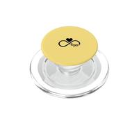 Jaune - Symbole cœur « Mama Infinity » - Amour Minimaliste PopSockets PopGrip pour MagSafe