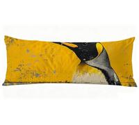 Jaune Taie Oreiller 50x150 cm Oiseau Housse Traversin 150 x 50 cm Set de 1 Coussin Grossesse, Douce et Confortable avec Fermeture éclair Invisible Oreiller de Corps pour Canapé Lit Coussin Long J0-140