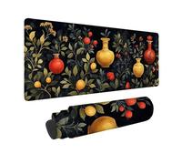 Jaune Tapis de Souris XXL 1000 x 500 mm, Tapis Souris Fleurs sous Main Bureau avec 3MM Bords Cousus, Imperméable Mouse Pad Base en Caoutchouc Antidérapant Surface pour Gamer, PC, Cadeau -hjw26018Y