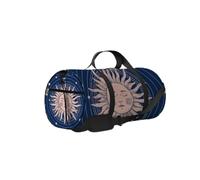 Jaune Vintage Mystical Boho Golden Sun Moon Planets and Orbits Sac de sport Sac fourre-tout Sac de sport étanche avec bandoulière Fermeture éclair 2 poches latérales pour homme et femme, sac de voyage