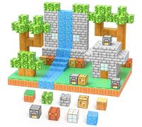 JauniQ Construcciones Magnétiques Blocs 100 Pièces, Stem Montessori Jouets Magnétiques Sensoriels Cadeaux pour Enfants Filles à partir de 3 ans, Jouets de Construction Fidget