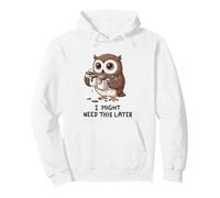 J'aurai Peut-être Besoin d'un café Plus Tard - Funny Owl Caffeine Fix Sweat à Capuche