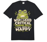 J'aurais aimé ne Pas Avoir de capacités de pensée Critique, Vous semblez Tous si Heureux Comfort Colors Adult Heavyweight T-Shirt