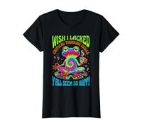 J'aurais aimé ne Pas Avoir de capacités de pensée Critique, Vous semblez Tous si Heureux T-Shirt Graphique avec Valeur, Femme, Noir, XL