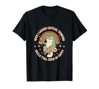 J'aurais aimé ne Pas Avoir de capacités de pensée Critique, Vous semblez Tous si Heureux T-Shirt Graphique avec Valeur, Homme, Noir, M