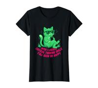 J'aurais aimé ne Pas Avoir de capacités de pensée Critique, Vous semblez Tous si Heureux T-Shirt Graphique avec Valeur, Femme, Noir, XS