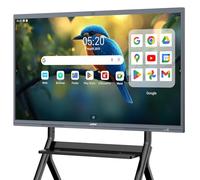 JAV Smart Board Tableau Blanc Interactif 65 Pouces Android 14 Tableau Blanc Électronique 4K UHD Écran Tactile 8+128 GB Intégré 48MP Caméra pour Bureau Classe