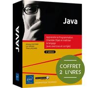 Java Coffret de 2 livres - Apprendre la Programmation Orientée Objet et maîtriser le langage (2e édition) - Luc Gervais - Eni Editions - Coffret - Manuel
