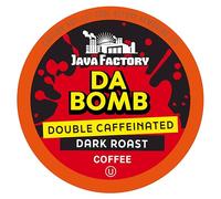 Java Factory Da Bomb - Lot de 80 tasses de café simple pour cafetières Keurig K Cup Extra Bold Double cafinée