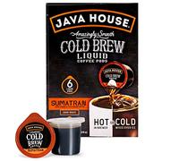 Java House Lot de 6 dosettes liquides concentrées pour infusion à froid - 4 ml chacune (Sumatran)
