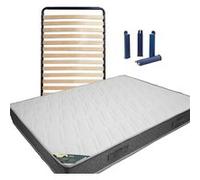 JAVA - Pack Matelas + AltoLattes 90x200 + Pieds -