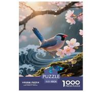 Java Sparrow Puzzle 1000 Pièces Educa Jouet en Bois Jeu D'Intelligence Décoration Intérieure Jeu Éducatif Challenge Toy Adultes & Enfants des 14 Ans 38x26cm/1000pcs