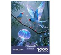 Java Sparrow Puzzle 1000 Pièces Jouet Divertissement Créatif De l'art De La Décoration Jeu Éducatif Challenge Toy Adultes & Enfants des 14 Ans 38x26cm/1000pcs