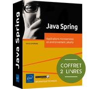 Java Spring - Coffret de 2 livres : Applications microservices en environnement Jakarta - Hervé Le Morvan - Eni Editions - Coffret - Manuel