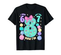 J'avais 6 Ans, J'avais 7 Ans, Maintenant J'Ai 8 Ans pour Girl T-Shirt